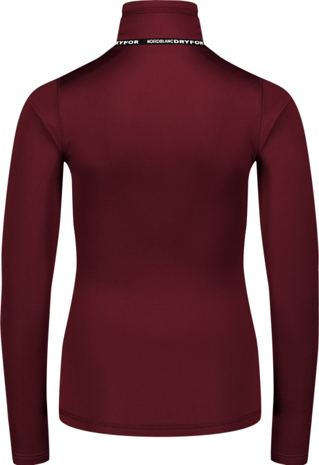 Women's wine red winter baselayer top FLOATY