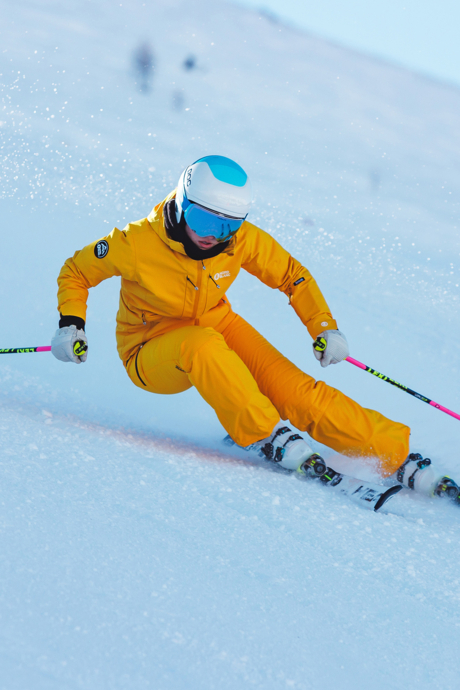 Women's yellow ski pants INDESTRUCTIBLE