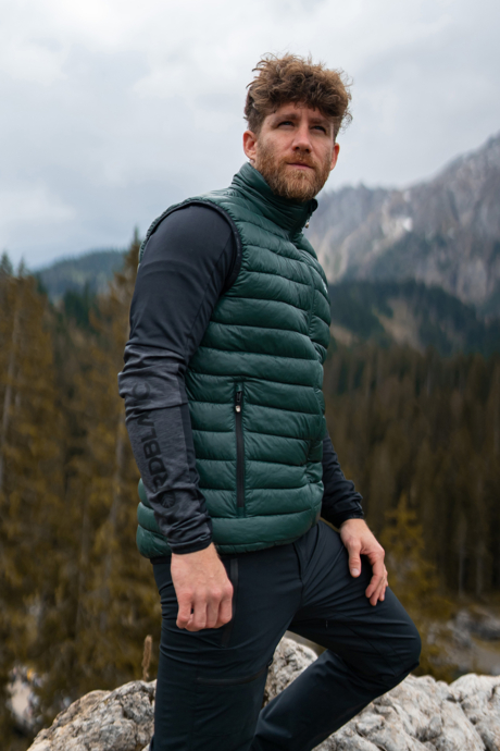 Green winter vest online