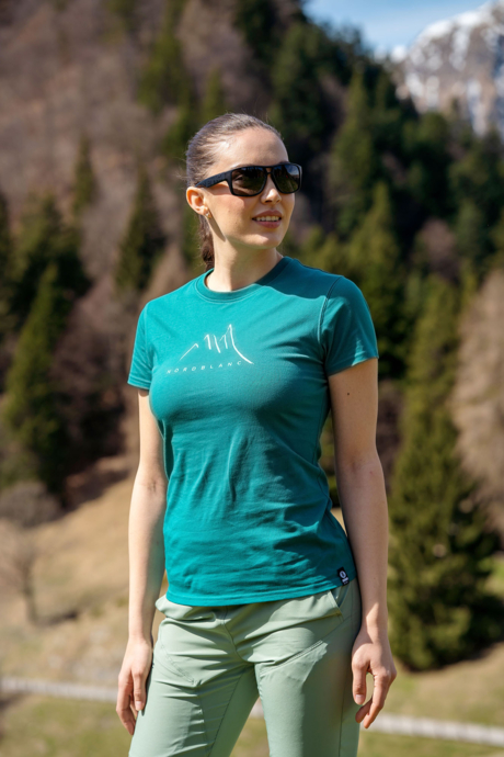 Damen Baumwolle T-Shirt grün INLET