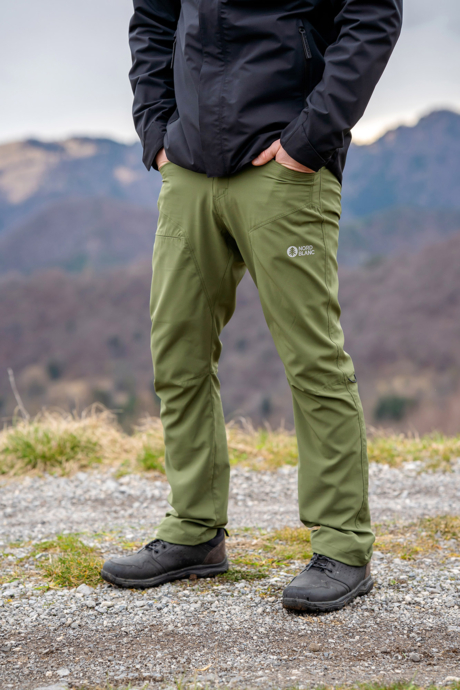 Zöld férfi könnyű outdoor nadrág GORGE