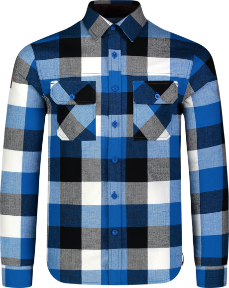 Kék férfi flaneling QUANTUM