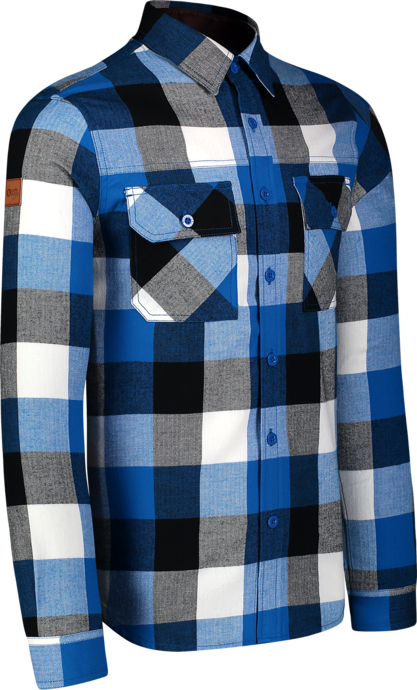 Kék férfi flaneling QUANTUM