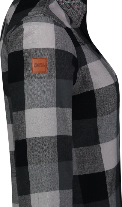 Damen Flanellhemd schwarz HALCYON