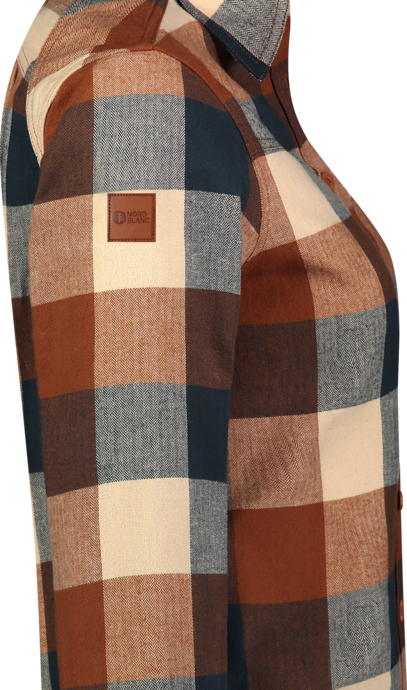 Damen Flanellhemd braun HALCYON