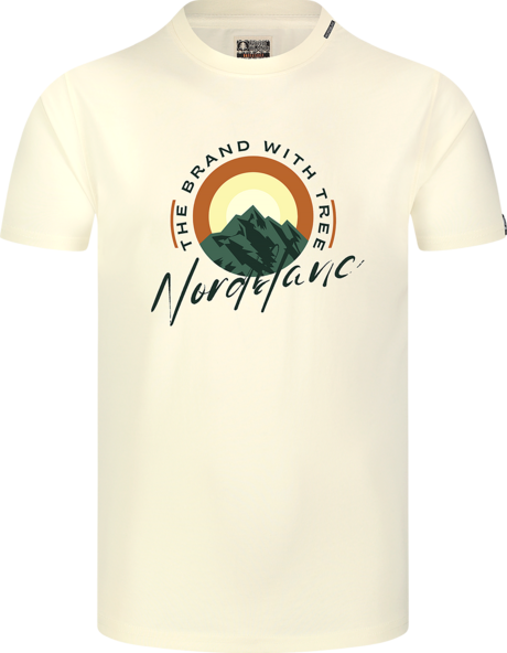 Herren Baumwolle T-Shirt weiß SUNRISE