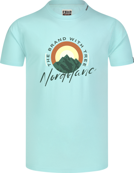 Herren Baumwolle T-Shirt blau SUNRISE