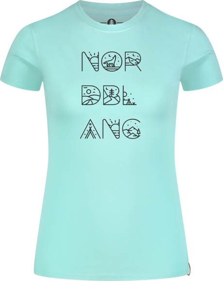 Damen Bio-Baumwolle T-Shirt blau RESCUE