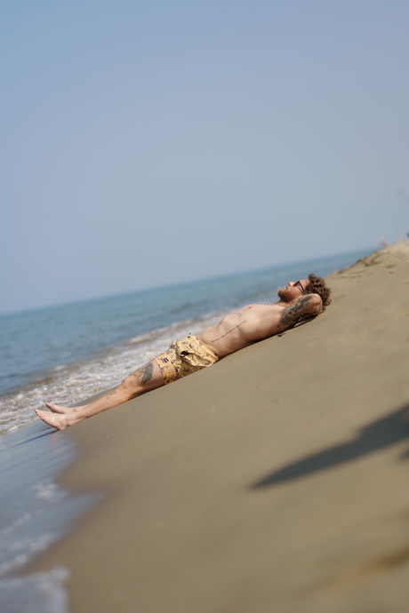 Men's yellow swim shorts RAINFOREST