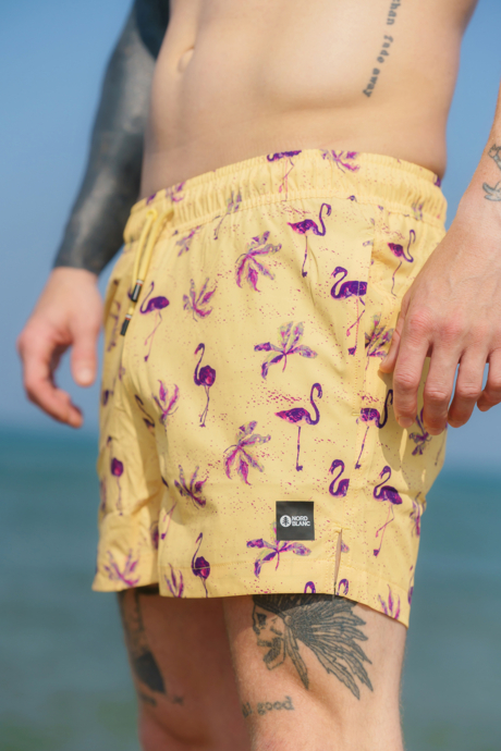 Men's yellow swim shorts RAINFOREST