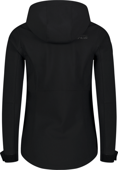 Women's black softshell anorak with fleece CALDERA