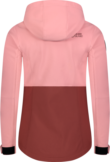 Women's pink softshell anorak with fleece CALDERA