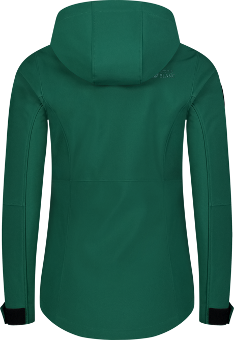Women's green softshell anorak with fleece CALDERA