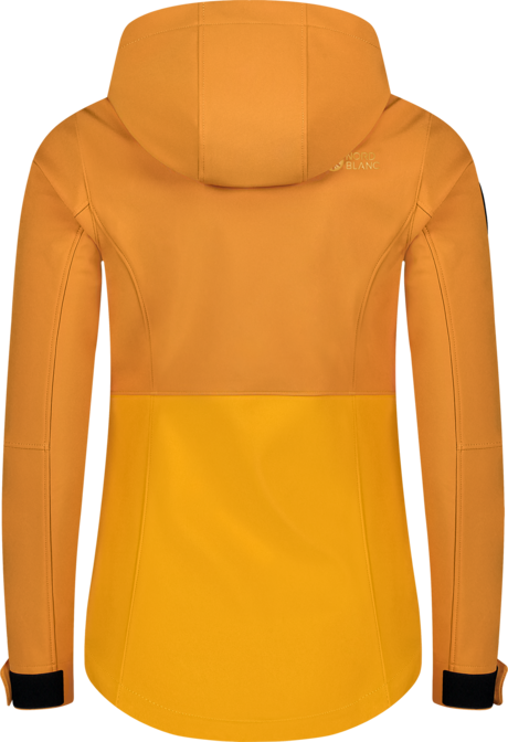 Women's yellow softshell anorak with fleece CALDERA