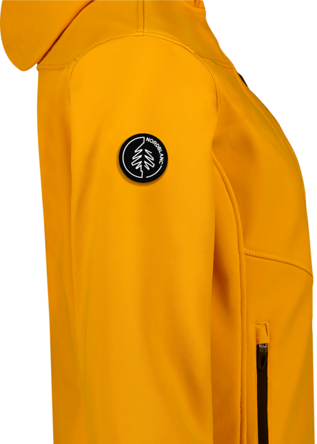 Women's yellow softshell jacket with fleece TARN