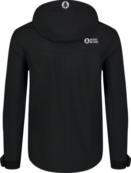 Men's black softshell jacket with fleece RASP