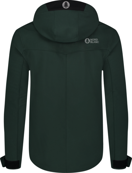 Men's green softshell jacket with fleece RASP