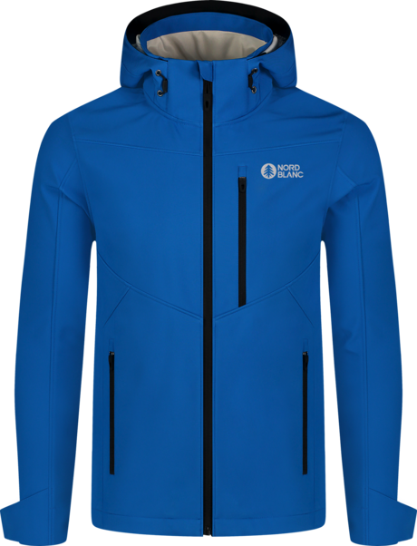 Men's blue softshell jacket with fleece RASP