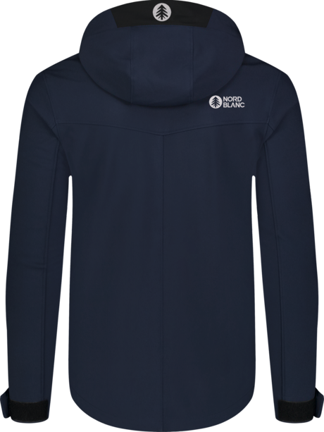 Men's blue softshell jacket with fleece RASP
