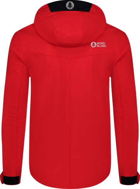 Men's red softshell jacket with fleece RASP