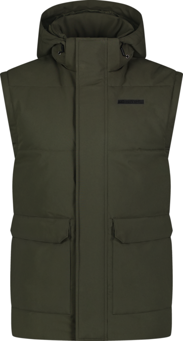 Men's khaki winter vest NUMINOUS