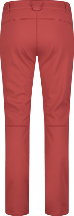Women's brown softshell waterproof pants with fleece SWEEP