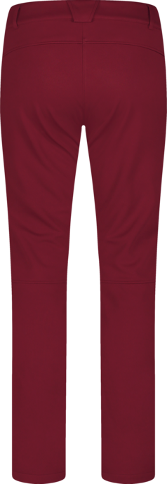 Women's wine red softshell waterproof pants with fleece SWEEP