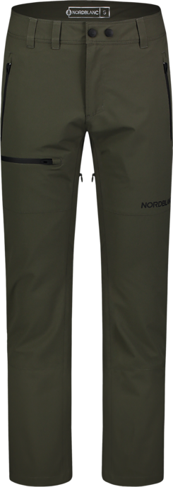 Men's khaki outdoor waterproof pants with fleece GRIZZLY