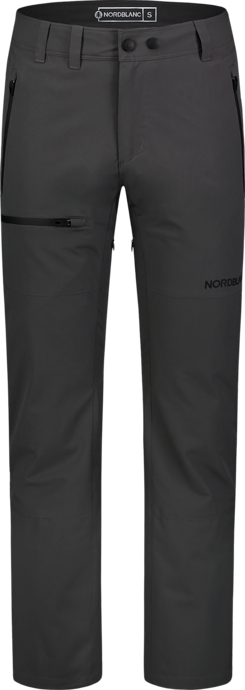 Men's black outdoor waterproof pants with fleece GRIZZLY