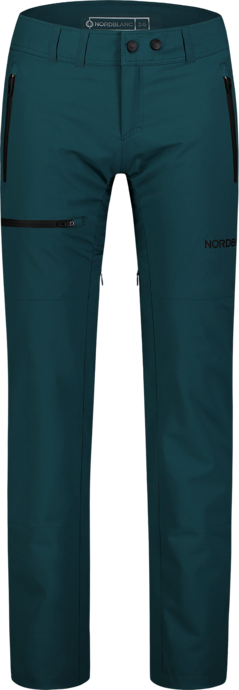 Women's green outdoor waterproof pants with fleece FLOE