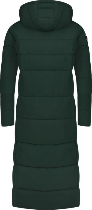 Tmavě zelený dámský zimní kabát HEARTFUL