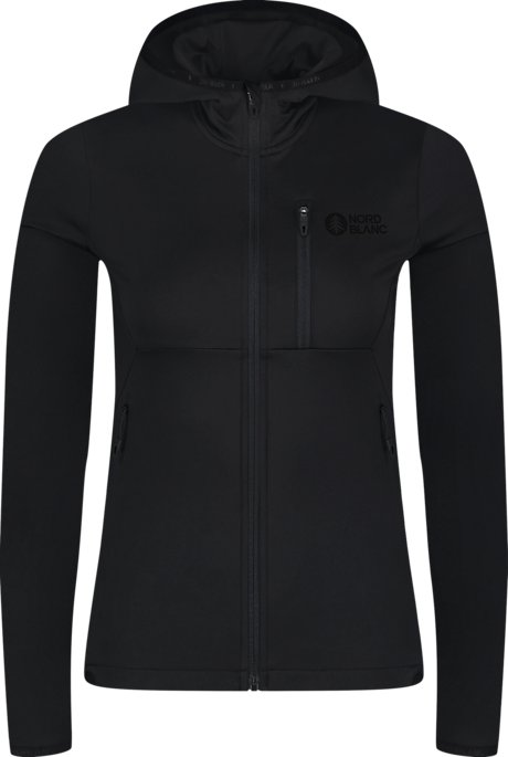 Women's black powerfleece jacket MIRE