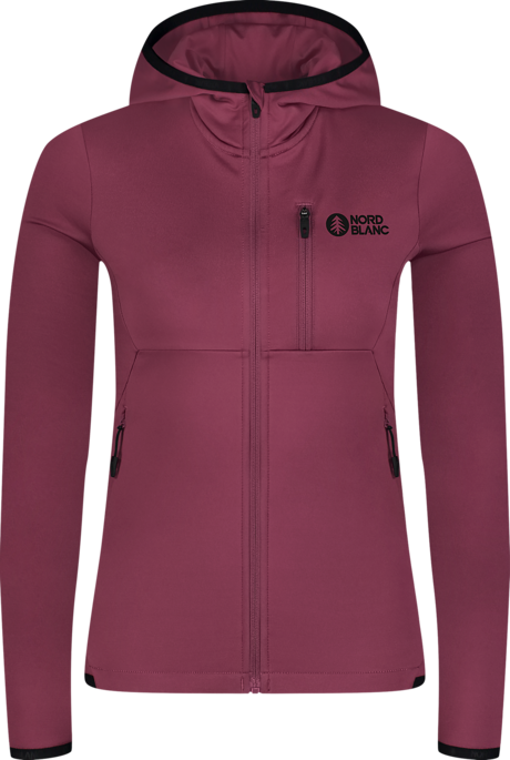 Women's violet powerfleece jacket MIRE