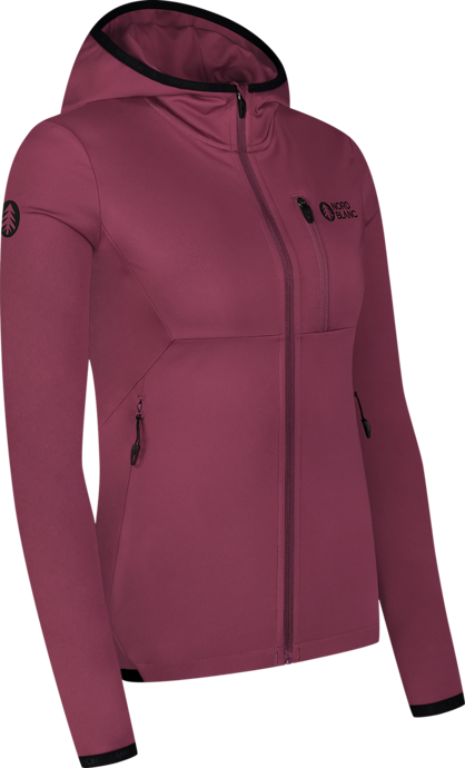 Women's violet powerfleece jacket MIRE