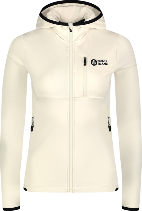 Women's beige powerfleece jacket MIRE