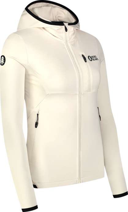 Women's beige powerfleece jacket MIRE