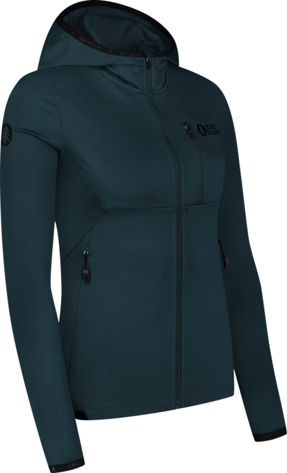 Women's green powerfleece jacket MIRE