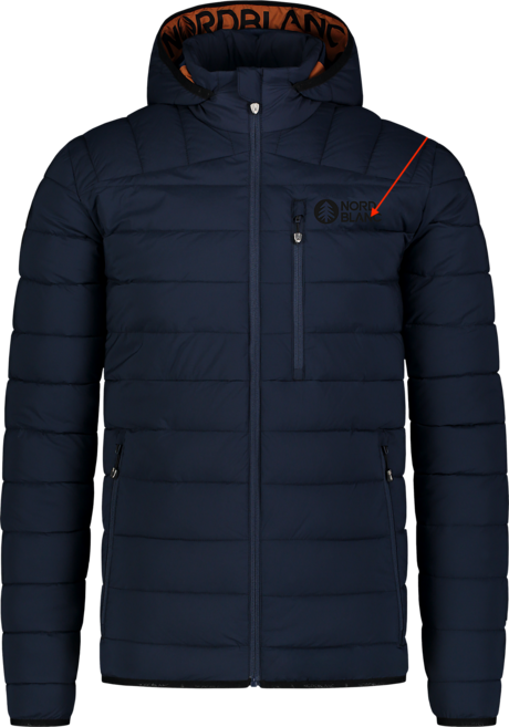 Men's blue winter jacket SCREE