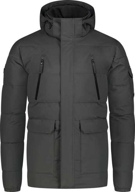 Men's grey waterproof winter jacket FYRN