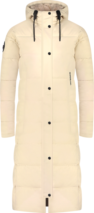 Women's beige waterproof winter parka CAIRN