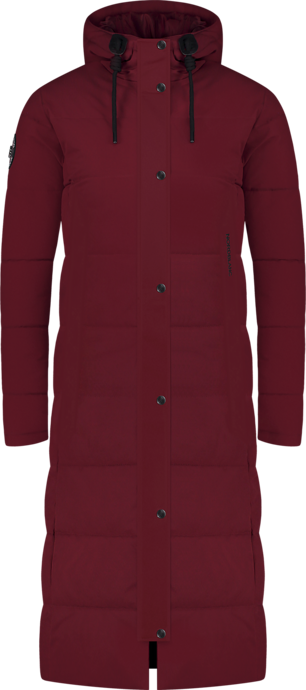 Women's wine red waterproof winter parka CAIRN