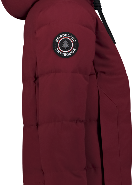 Women's wine red waterproof winter parka CAIRN