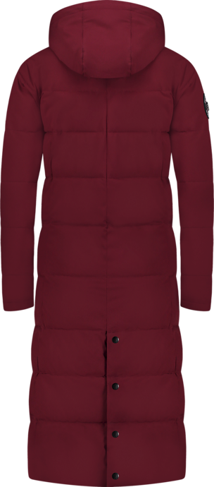 Women's wine red waterproof winter parka CAIRN