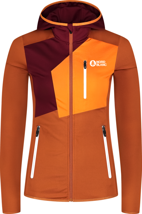 Rjava ženska powerfleece jakna HEMERA