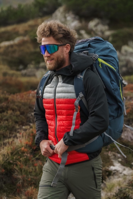 Červená pánska športová bunda BIATHLON