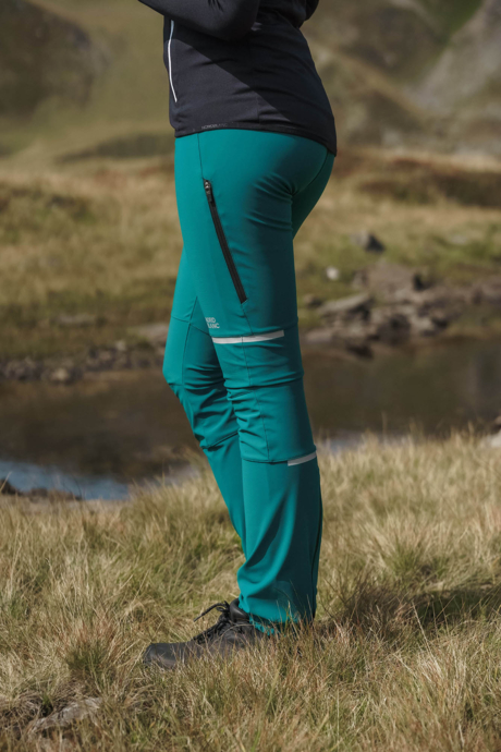 Zelené dámske nepremokavé multišport nohavice SPLENDOR