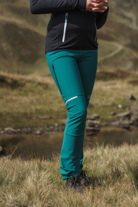 Zelené dámske nepremokavé multišport nohavice SPLENDOR