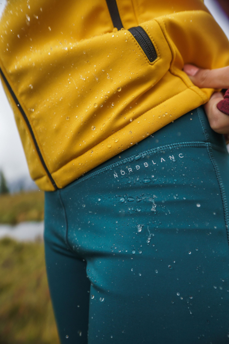 Zelené dámske zateplené nepremokavé legíny CINDER