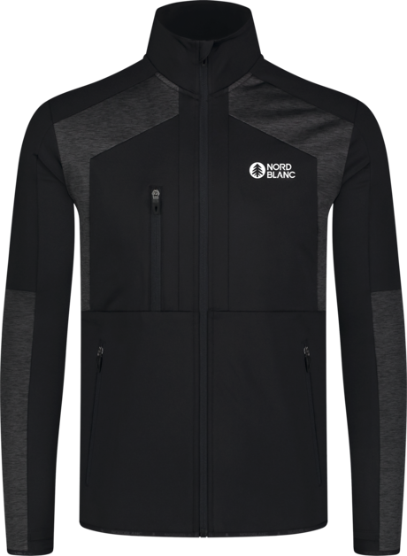 Hanorac din powerfleece negru pentru bărbați LOAM
