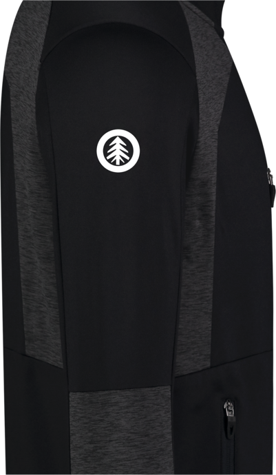 Hanorac din powerfleece negru pentru bărbați LOAM